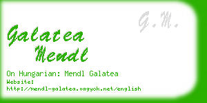 galatea mendl business card